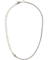 Emanuele Bicocchi - Ssense Exclusive Pearl Necklace - Lyst