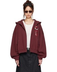 Lu'u Dan - Bruce Lee X Lựu Đạn Burgundy Zip Hoodie - Lyst