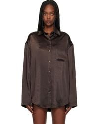 Skims - Lightweight Satin Oversized Shirt - Lyst