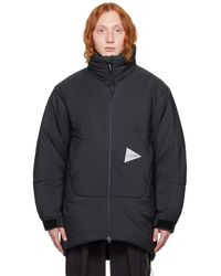 and wander - Black Insulated Coat - Lyst