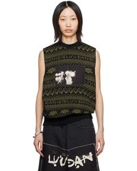 Spencer Badu ジップアップ ベスト ブラック | Lyst