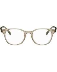 Oliver Peoples - Khaki Sadao Glasses - Lyst