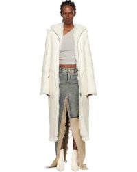 Rick Owens - Off- Concordians Klaus Reversible Shearling Coat - Lyst