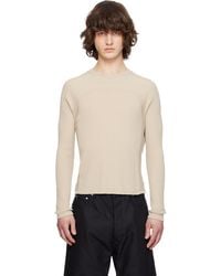 Rick Owens - Temple Ribbed Geo Sweater - Lyst