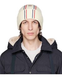Moncler - Off-white Rolled Brim Beanie - Lyst
