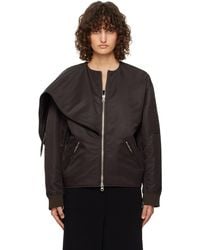 Courreges - Bow Collar Bomber Jacket - Lyst