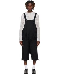 Jan Jan Van Essche - O-Project Paraffin Coated Cloth Cropped Overalls - Lyst