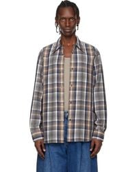 Studio Nicholson - Aaron Levine Edition View Check Shirt - Lyst