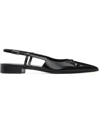 Marni - Leather Trunkaroo Pointed Toe Slingback Ballerina Flats - Lyst