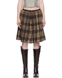 R13 - Knee-Length Kilt Reversible Midi Skirt - Lyst