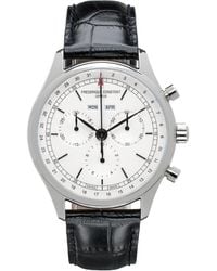 Frederique Constant - Classics Quartz Chronograph Triple Calendar Watch - Lyst