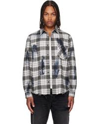 Amiri - Ma Quad Bleach Flannel Shirt - Lyst