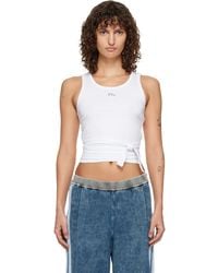 DIESEL - Wrap-Around Crop Tank Top - Lyst