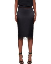 Tom Ford - Knee-Length Lace Inserts Midi Skirt - Lyst
