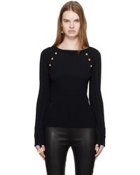 Balmain - Knit Buttons Sweater - Lyst