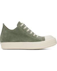 Rick Owens - Baskets Basses Vertes - Lyst