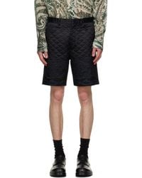 Dries Van Noten - Ssense Exclusive Quilted Silk Shorts - Lyst