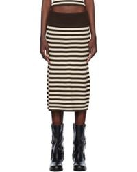 Frankie's Bikinis - Bella Hadid Edition Tucker Knit Midi Skirt - Lyst