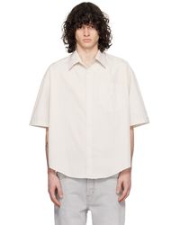 Ami Paris - Off- Spread Collar Shirt - Lyst