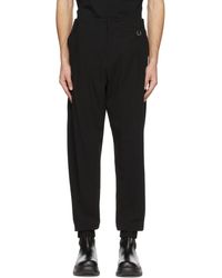 WOOYOUNGMI Black Cotton Trousers