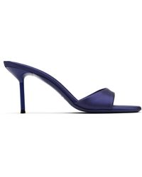 Paris Texas - Sandales À Talon De 70 Mm Lidia Bleu Marine - Lyst