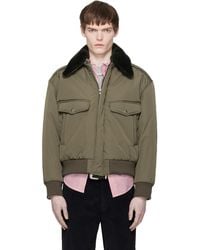 Commission - Khaki Midtown Nylon Bomber Jacket - Lyst