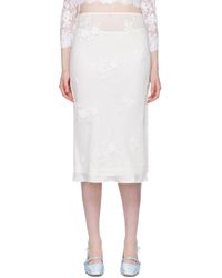 ShuShu/Tong - Floral Midi Skirt - Lyst