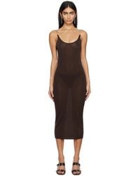 Dion Lee - Brown Double Wire Midi Dress - Lyst