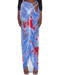 ESTER MANAS - Ruched Maxi Skirt - Lyst