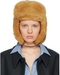 Acne Studios - Shearling Hat - Lyst