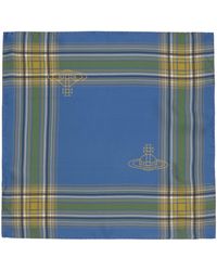 Vivienne Westwood - Mouchoir de poche bleu en madras à carreaux - Lyst
