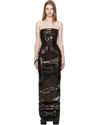 Rick Owens - Temple Bustier Maxi Dress - Lyst