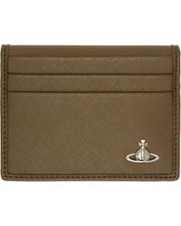 Vivienne Westwood - Khaki Orb Bifold Card Holder - Lyst