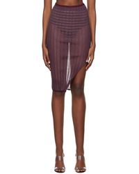 a. roege hove - Jupe Midi Anais Bourgogne Exclusive À Ssense - Lyst