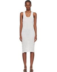 TOTEME - Crinkled Knit Tank Midi Dress - Lyst