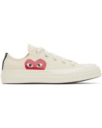 COMME DES GARÇONS PLAY - Comme Des Garçons Play Off-white Converse Edition Play Chuck 70 Low-top Sneakers - Lyst