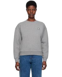 Maison Kitsuné - Gray Bold Fox Head Sweatshirt - Lyst