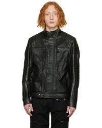 Belstaff Weybridge Leather Jacket in Gray for Men | Lyst