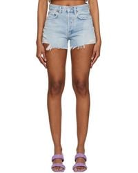 Citizens of Humanity - Blue Annabelle Denim Shorts - Lyst