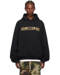 Fear Of God - Pull À Capuche Noir En Molleton Épais - Lyst