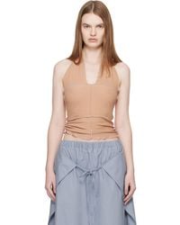 Baserange - Tan Cinder Halter Top - Lyst