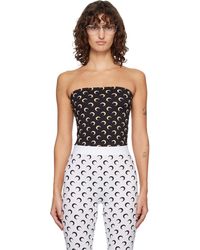 Marine Serre - Recycled Moon Jersey Second Skin Tube Top - Lyst