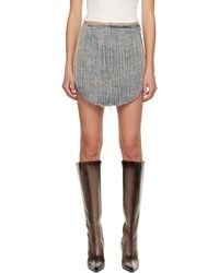 DIESEL - Minijupe Ada-S Bleu Et En Denim - Lyst