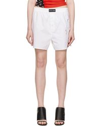 Marine Serre - Regenerated Household Linen Shorts - Lyst