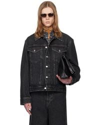 Dries Van Noten - Black Faded Denim Jacket - Lyst