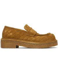 Bottega Veneta - Tan Haddock Loafers - Lyst