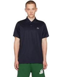 Lacoste - Navy Quick Drying Polo - Lyst