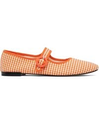 Repetto - オレンジ＆ホワイト Georgia メリージェーン フラットシューズ - Lyst