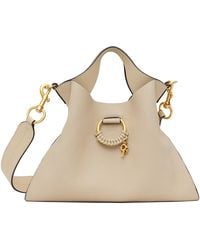 See By Chloé - Beige Joan Small Top Handle Bag - Lyst