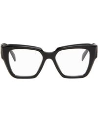 Prada - Symbole Rectangle Acetate Glasses - Lyst